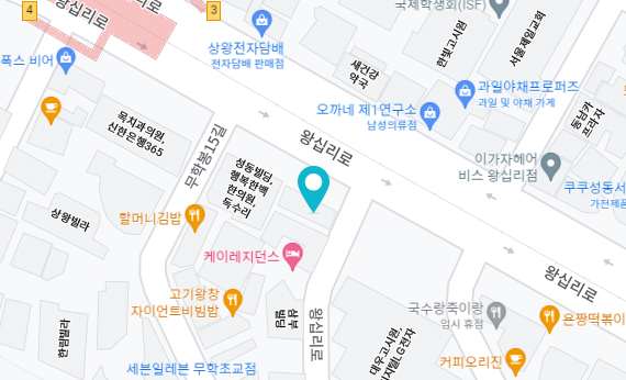 왕십리 지점 지도