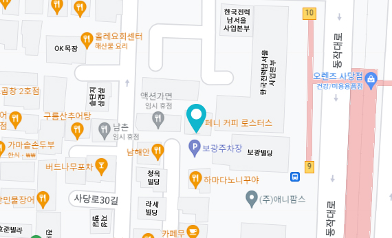 사당 지점 지도