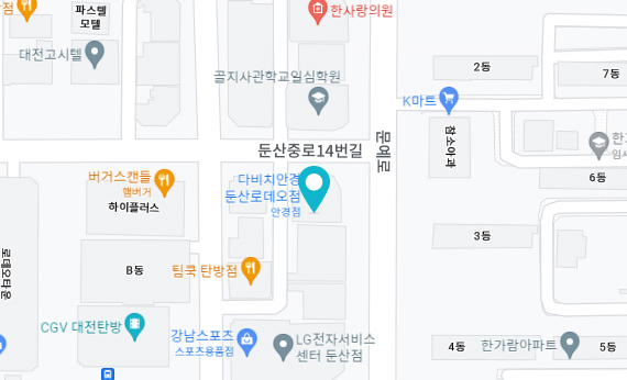 대전 지점 지도