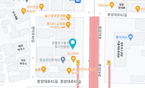 대구 지점 지도